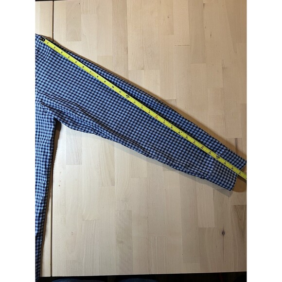 ETON Blue Dress Shirt Contemporary Fit Mens Size Large 42 16.5 Blue Checked - Picture 5 of 7